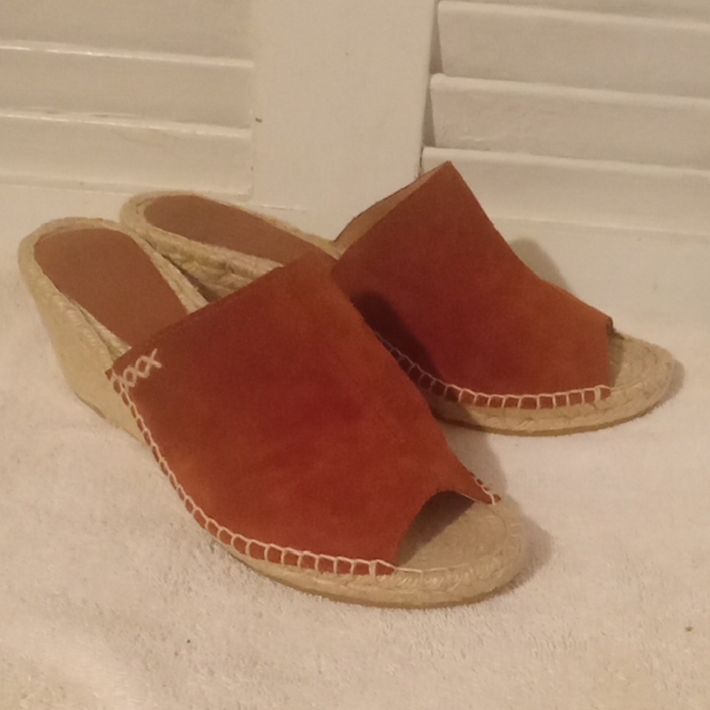 Patricia Green Suede Wedge Sandals